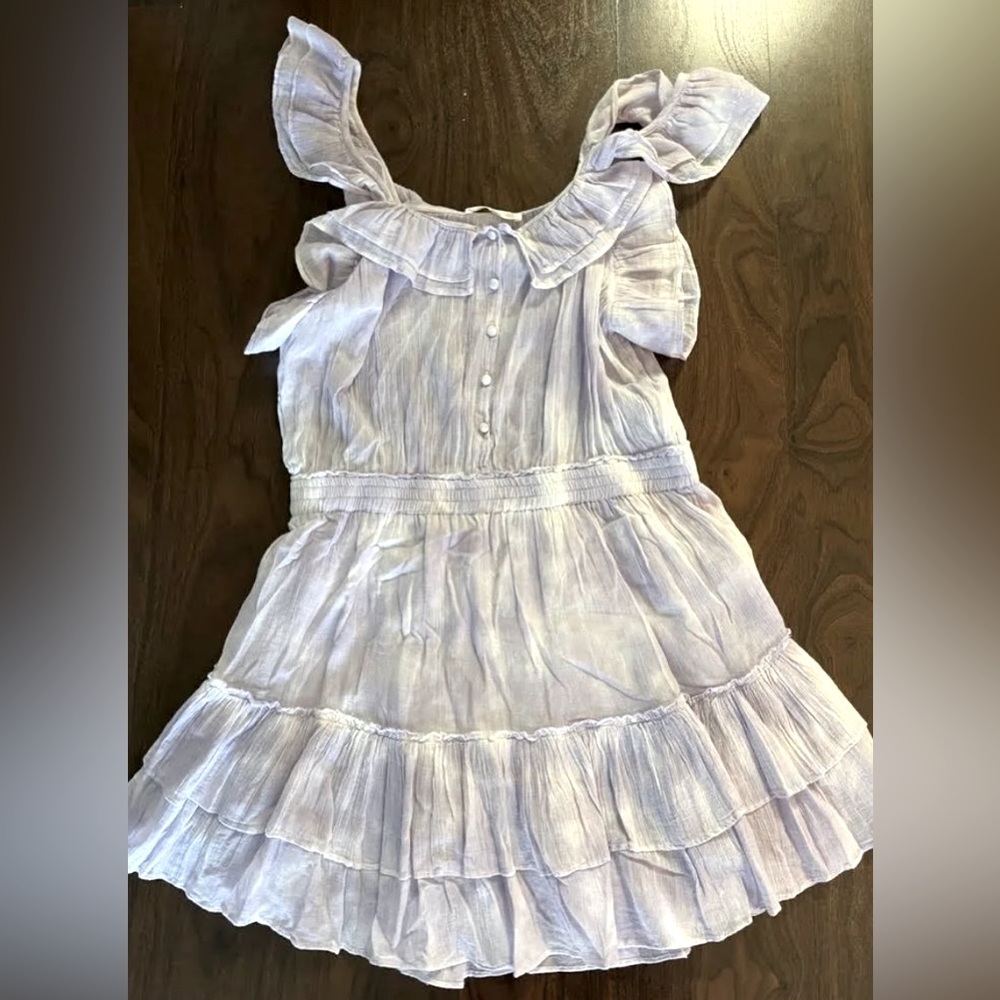 Purple and white tie dye dress Love Shack Fancy